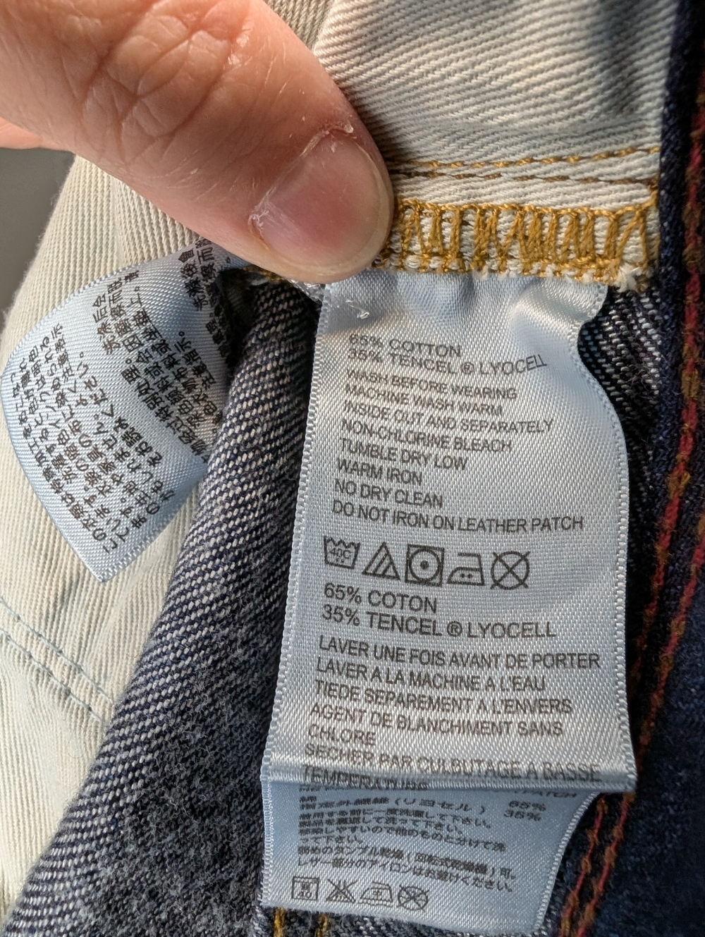 Tommy Bahama Cayman Island Relaxed Fit Jeans Men's 38x32 Dark Wash Button & Zip - Picture 9 of 11